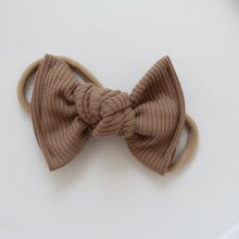 Load image into Gallery viewer, Large jersey ribbed knot bows - 12 Colours