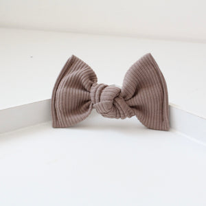 Large jersey ribbed knot bows - 12 Colours