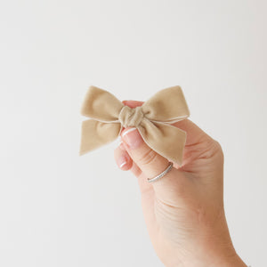 Velvet ribbon bows - 11 colours