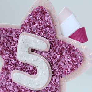 Birthday star - Clip, headband or badge