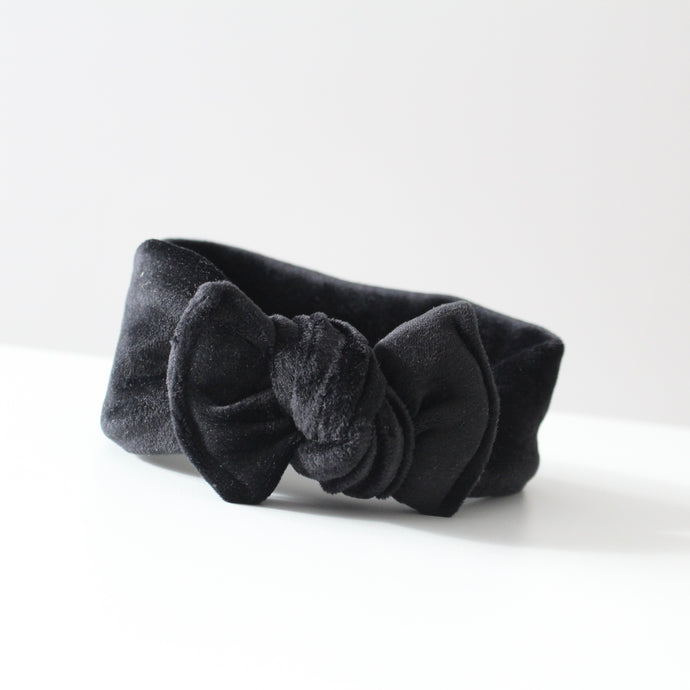 Black velvet headwrap