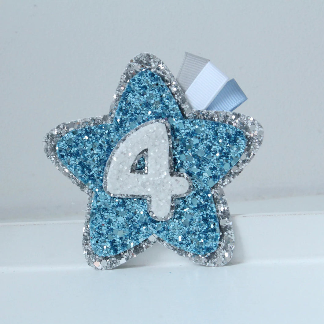 Birthday star - Clip, headband or badge