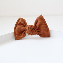 Load image into Gallery viewer, Large jersey ribbed knot bows - 12 Colours