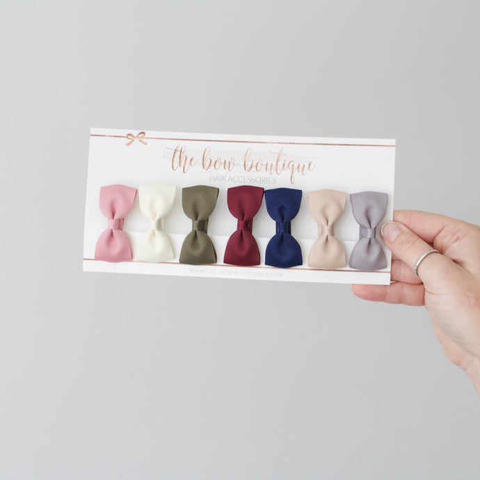 Autumn pinch set | clips or bobbles