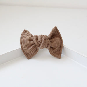 Large jersey ribbed knot bows - 12 Colours