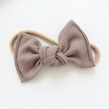 Load image into Gallery viewer, Large jersey ribbed knot bows - 12 Colours