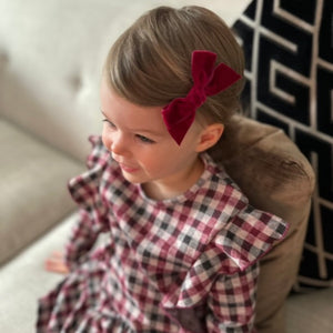 Velvet ribbon bows - 11 colours