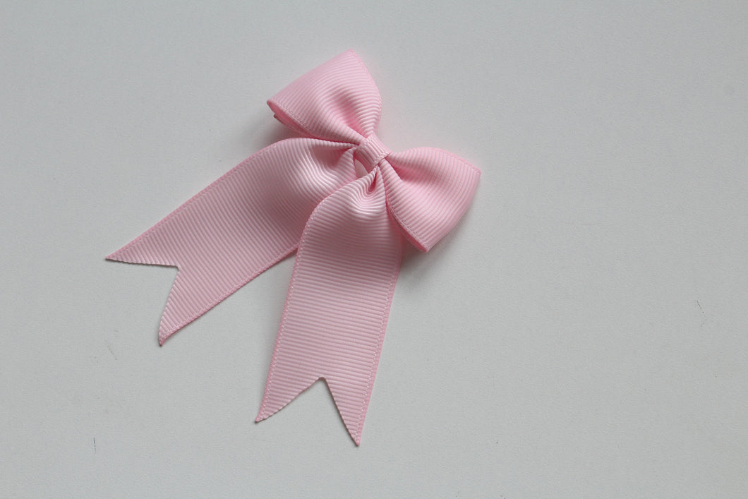 School leavers tail pinch ribbon bows 12 colours - OPTION TO PERSONALISE