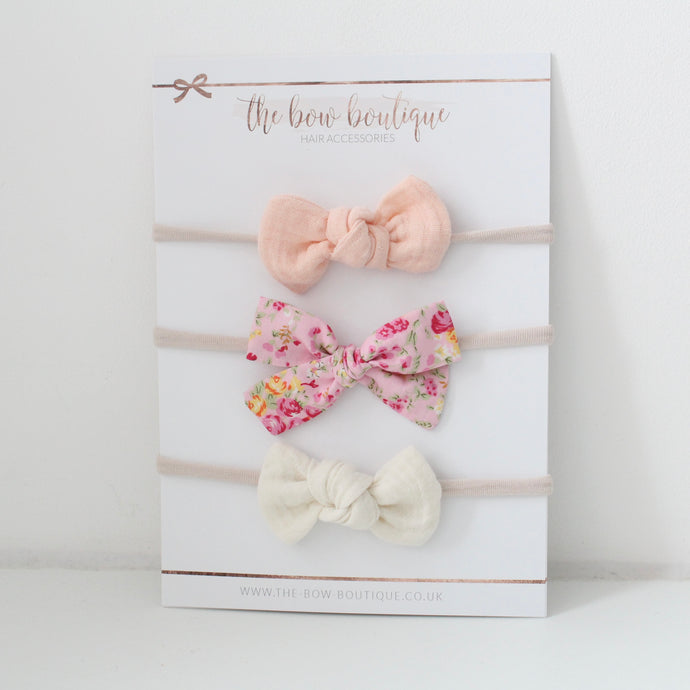 Wildflower neutral bow sets