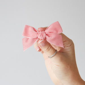 Velvet ribbon bows - 11 colours