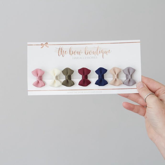 Autumn my first mini pinch set | clips or bobbles