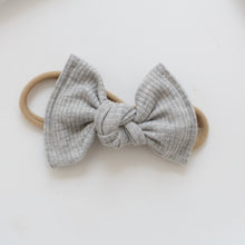 Load image into Gallery viewer, Large jersey ribbed knot bows - 12 Colours