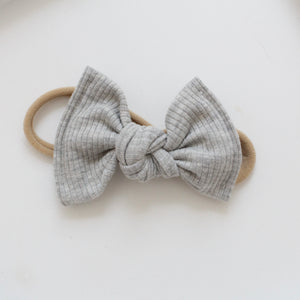 Large jersey ribbed knot bows - 12 Colours