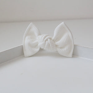 Large jersey ribbed knot bows - 12 Colours