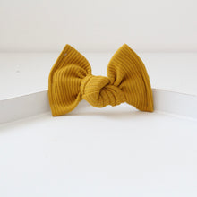 Load image into Gallery viewer, Large jersey ribbed knot bows - 12 Colours