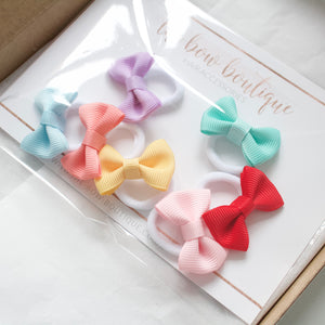 Rainbow mini pinch set | clips or bobbles