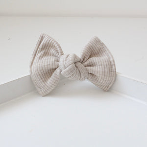 Large jersey ribbed knot bows - 12 Colours