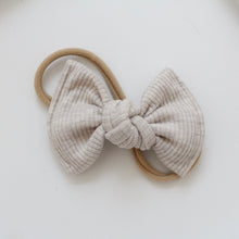 Load image into Gallery viewer, Large jersey ribbed knot bows - 12 Colours