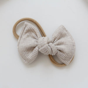 Large jersey ribbed knot bows - 12 Colours