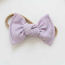 Load image into Gallery viewer, Large jersey ribbed knot bows - 12 Colours