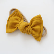 Load image into Gallery viewer, Large jersey ribbed knot bows - 12 Colours