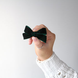 Velvet ribbon bows - 11 colours