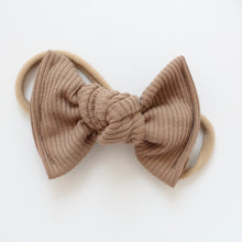 Load image into Gallery viewer, Large jersey ribbed knot bows - 12 Colours