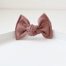 Load image into Gallery viewer, Large jersey ribbed knot bows - 12 Colours