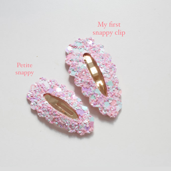 My first glitter snappy clips - 20 colours