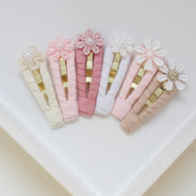 Load image into Gallery viewer, My first delicate flower snappy clips - 6 colours