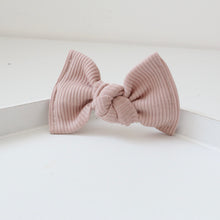 Load image into Gallery viewer, Large jersey ribbed knot bows - 12 Colours