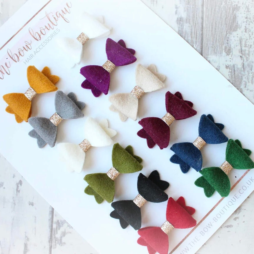 Set of 12 autumn mini baby clips