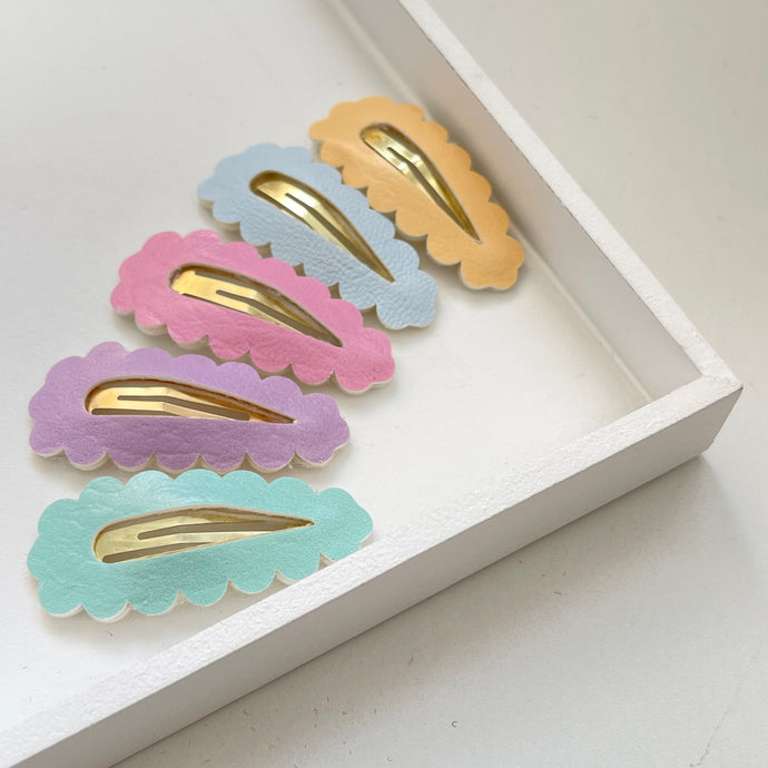 Pastel snappy clip set