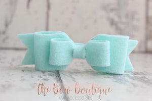 Double felt bows (25 colours)