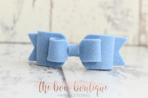 Double felt bows (25 colours)