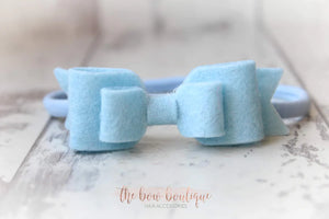 Double felt bows (25 colours)