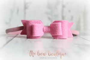 Double felt bows (25 colours)