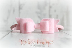 Double felt bows (25 colours)