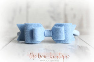 Double felt bows (25 colours)