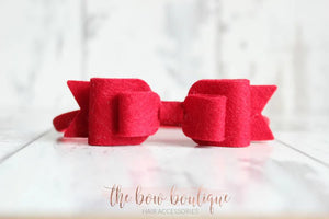 Double felt bows (25 colours)