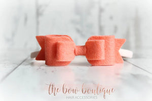 Double felt bows (25 colours)