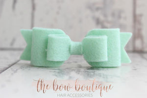 Double felt bows (25 colours)