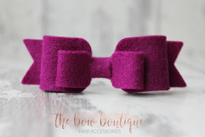 Double felt bows (25 colours)