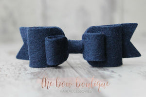 Double felt bows (25 colours)